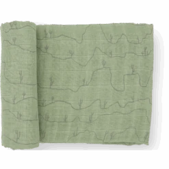 Little Unicorn Cotton Muslin Swaddle Blanket | Cactus Lines(Little Unicorn Cotton Muslin Swaddle Single Cactus Lines)