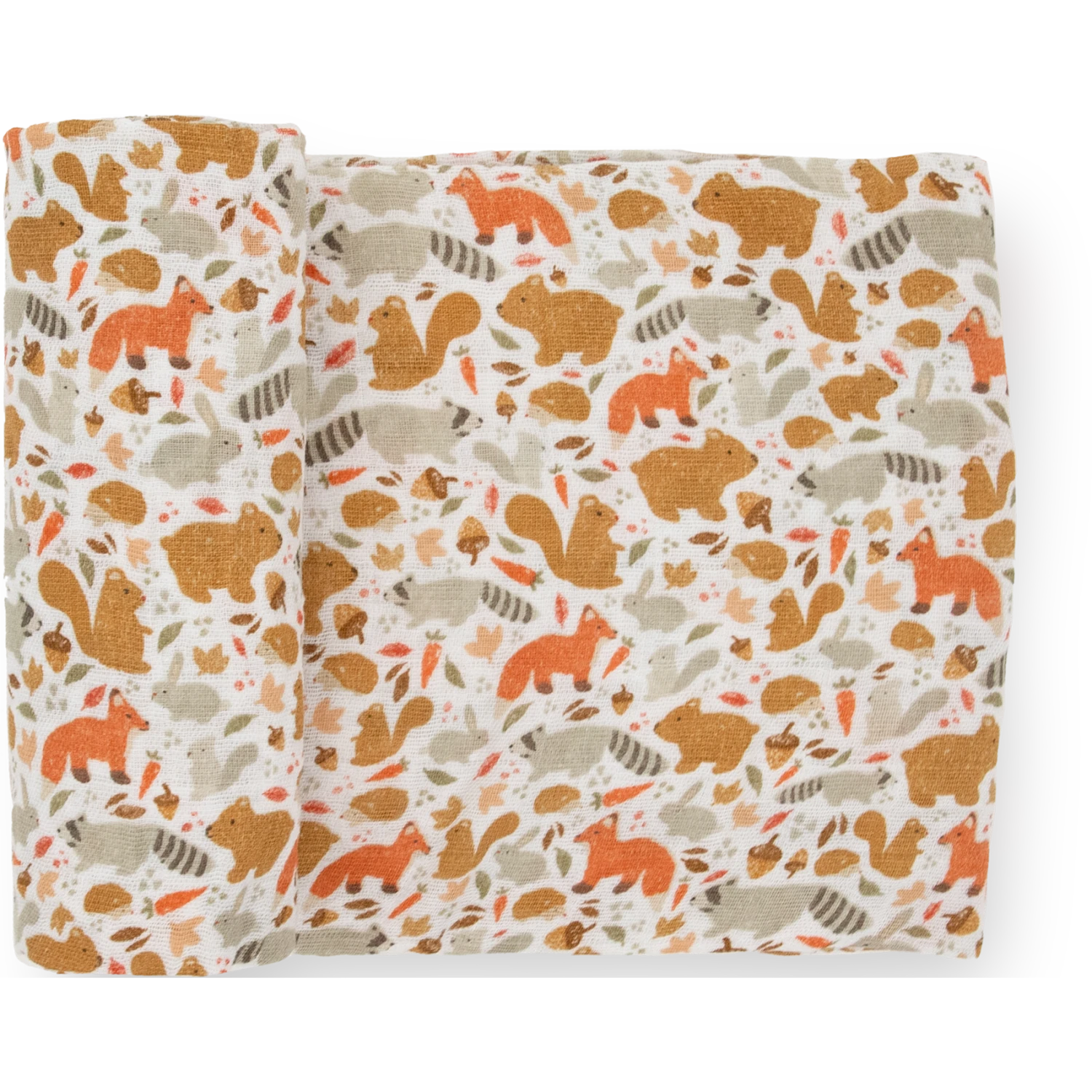 Little Unicorn Cotton Muslin Swaddle Blanket | Fall Friends(Little Unicorn Cotton Muslin Swaddle Single Fall Friends) 1 Little Unicorn Cotton Muslin Swaddle Blanket | Fall Friends(Little Unicorn Cotton Muslin Swaddle Single Fall Friends)