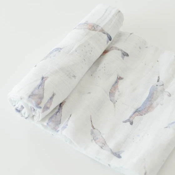 Little Unicorn Cotton Muslin Swaddle Blanket | Narwhal(Little Unicorn Cotton Muslin Swaddle Blanket Narwhal) 1 Little Unicorn Cotton Muslin Swaddle Blanket | Narwhal(Little Unicorn Cotton Muslin Swaddle Blanket Narwhal)
