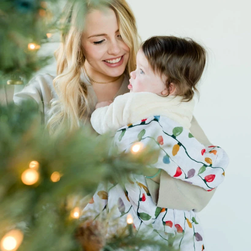 Little Unicorn Cotton Muslin Swaddle Blanket | Christmas Bulbs(Little Unicorn Cotton Muslin Swaddle Blanket Christmas Bulbs) 6 Little Unicorn Cotton Muslin Swaddle Blanket | Christmas Bulbs(Little Unicorn Cotton Muslin Swaddle Blanket Christmas Bulbs) - Image 6