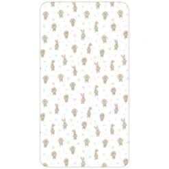 L'ovedbaby Organic Crib Sheets | Brixy Bunny Biscuit(Lovedbaby Organic Crib Sheets Brixy Bunny Biscuit)