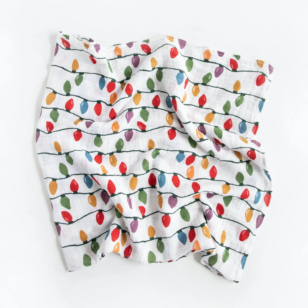 Little Unicorn Cotton Muslin Swaddle Blanket | Christmas Bulbs(Little Unicorn Cotton Muslin Swaddle Blanket Christmas Bulbs) 4 Little Unicorn Cotton Muslin Swaddle Blanket | Christmas Bulbs(Little Unicorn Cotton Muslin Swaddle Blanket Christmas Bulbs) - Image 4