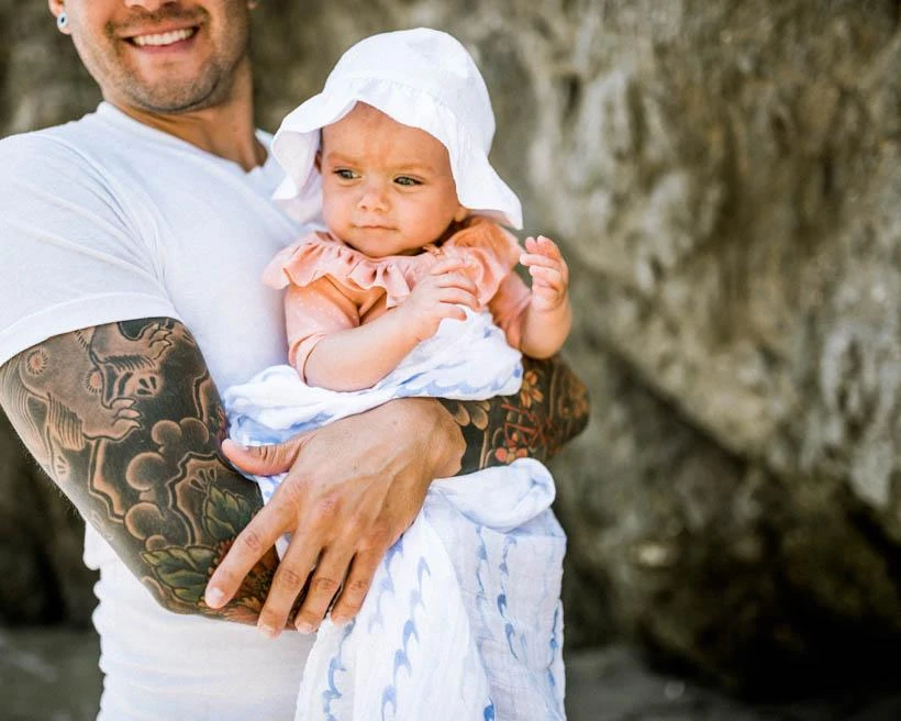 Little Unicorn Cotton Muslin Swaddle Blanket | High Tide(Little Unicorn Cotton Muslin Swaddle Blanket High Tide) 11 Little Unicorn Cotton Muslin Swaddle Blanket | High Tide(Little Unicorn Cotton Muslin Swaddle Blanket High Tide) - Image 11