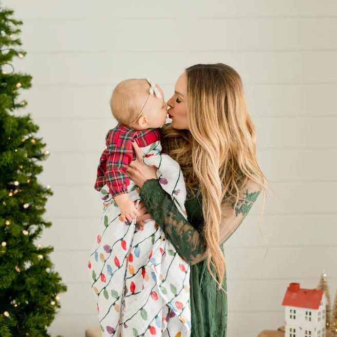 Little Unicorn Cotton Muslin Swaddle Blanket | Christmas Bulbs(Little Unicorn Cotton Muslin Swaddle Blanket Christmas Bulbs) 7 Little Unicorn Cotton Muslin Swaddle Blanket | Christmas Bulbs(Little Unicorn Cotton Muslin Swaddle Blanket Christmas Bulbs) - Image 7