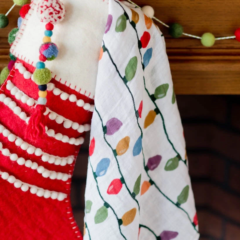 Little Unicorn Cotton Muslin Swaddle Blanket | Christmas Bulbs(Little Unicorn Cotton Muslin Swaddle Blanket Christmas Bulbs) 9 Little Unicorn Cotton Muslin Swaddle Blanket | Christmas Bulbs(Little Unicorn Cotton Muslin Swaddle Blanket Christmas Bulbs) - Image 9