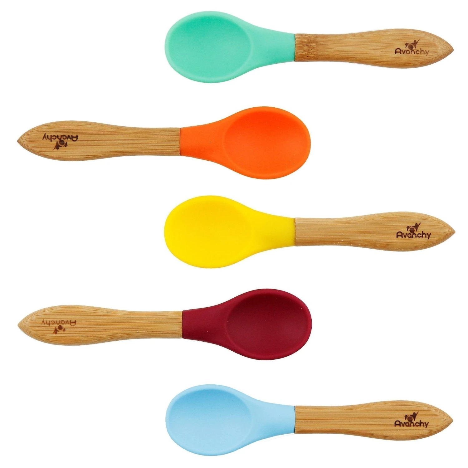 Avanchy Bamboo & Silicone Baby Spoons(Avanchy Bamboo Silicone Baby Spoons) 1 Avanchy Bamboo & Silicone Baby Spoons(Avanchy Bamboo Silicone Baby Spoons)
