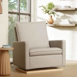 Babyletto Cali Pillowback Chair And A Half Glider In Eco-Performance Fabric | Water Repellent & Stain Resistant(Babyletto Cali Pillowback Chair And A Half Glider In Eco Performance Fabric Water Repellent Stain Resistant 1)