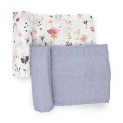 Little Unicorn Deluxe Muslin Swaddle Blanket 2 Pack | Fairy Gardens(Little Unicorn Deluxe Muslin Swaddle Blanket Set Fairy Gardens)