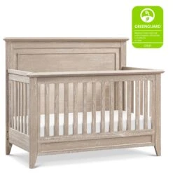 Monogram By Namesake Beckett Rustic 4-in-1Convertible Flat Top Crib(Namesake Beckett Rustic 4 In 1 Convertible Flat Top Crib 1)